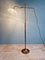 Art Deco Style Floor Lamp in Brass and Transparent Glass 14