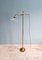 Art Deco Style Floor Lamp in Brass and Transparent Glass 1