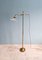 Art Deco Style Floor Lamp in Brass and Transparent Glass, Image 1