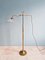 Art Deco Style Floor Lamp in Brass and Transparent Glass 6