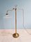 Art Deco Style Floor Lamp in Brass and Transparent Glass 17