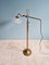 Art Deco Style Floor Lamp in Brass and Transparent Glass 18