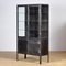 Vintage Glass & Iron Medical Cabinet, 1950s 1