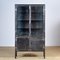 Vintage Glass & Iron Medical Cabinet, 1950s 2