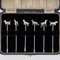 20th Century Silver Cased Cocktail Picks with Dog Breed Motif, 1934, Set of 6 2