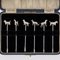 20th Century Silver Cased Cocktail Picks with Dog Breed Motif, 1934, Set of 6, Image 2