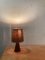 Lámpara de mesa escandinava pequeña de teca, años 50, Imagen 5