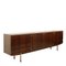 Langes Mid-Century Sideboard aus Holz & Chrom, 1960er 2