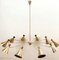 Sputnik 10-Light Chandelier in Brass with Adjustable Domes 1