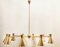 Sputnik 10-Light Chandelier in Brass with Adjustable Domes 2