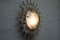 Brutalistische Mid-Century Sonnen Murano Glas & Metall Lampe 3