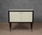 Mid-Century Cream Glass and Brass Dry Bar, 1950s 2