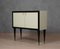 Mid-Century Cream Glass and Brass Dry Bar, 1950s 8