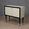 Mid-Century Cream Glass and Brass Dry Bar, 1950s 5