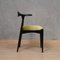 Mid-Century Danish Beech Wood and Green Fabric Dinning Chairs, 1960s, Set of 4, Image 9