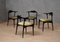 Mid-Century Danish Beech Wood and Green Fabric Dinning Chairs, 1960s, Set of 4 8