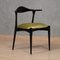 Mid-Century Danish Beech Wood and Green Fabric Dinning Chairs, 1960s, Set of 4, Image 11