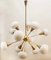 Sputnik 12-Light Chandelier in Brass and Glass 19