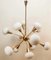 Sputnik 12-Light Chandelier in Brass and Glass, Image 14