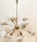 Sputnik 12-Light Chandelier in Brass and Glass, Image 11