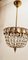 Brass Suspension Light with Crystals 12