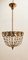Brass Suspension Light with Crystals 1