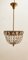 Brass Suspension Light with Crystals 16