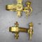 19th Century Mercury Gold Metal Curtain Rods, Set of 2, Image 2