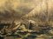 Barcos durante la tempestad, siglos XIX-XX, óleo sobre lienzo, Imagen 4