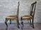 Chippedale Style Dining Chairs in Walnut with Padded Seats, 1930s, Set of 6 6