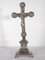 Art Nouveau Nickled Table Crucifix, 1910s 1