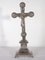 Art Nouveau Nickled Table Crucifix, 1910s, Image 1