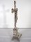 Art Nouveau Nickled Table Crucifix, 1910s 6