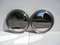 Round Silver Mirrors, 1960s, Set of 2 1