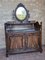 Venetian Sideboard in Mahogany & Glass with Swivel Mirror, 1890s 2