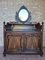 Venetian Sideboard in Mahogany & Glass with Swivel Mirror, 1890s 1