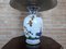 Lampada da tavolo in ceramica con decorazioni floreali, anni '50, Immagine 10