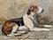 Foxhounds, Late 19th Century, Oil on Canvas, Framed 4