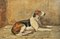 Foxhounds, de finales del siglo XIX, óleo sobre lienzo, enmarcado, Imagen 6