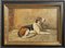 Foxhounds, fine XIX secolo, olio su tela, con cornice, Immagine 1