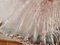 Lampada a sospensione in vetro di Murano trasparente e rosa, anni '70, Immagine 9