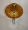 Vintage Amber Pressed Glass Table Lamp, 1970s 2