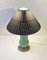 French Green Enamel Gourd Table Lamp in the style of Alexandre Marty, 1920s 4