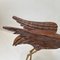 Pájaro grúa de madera con cráneo suspendido, años 40, Imagen 5