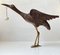 Wooden Crane Bird with Suspended Skull, 1940s 1