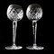 Vintage Crystal High Wine Glasses Design Waterford, Europe, Set of 2 1