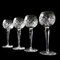 Vintage Crystal High Wine Glasses Design Waterford, Europe, Set of 2 4