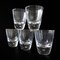 Mid-Century Handmade Crystal Footed Water Glasses, Sweden, Set of 5 1