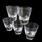 Bicchieri da acqua Mid-Century in cristallo fatti a mano, Svezia, set di 5, Immagine 3