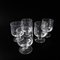 Mid-Century Crystal Beer Glasses on Foot, Sweden, Set of 5 1